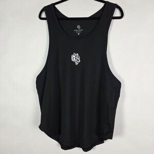 Darc Sport Dry Wolf Bodybuilding Gym Mens Large Sleeveless Black Tank Top